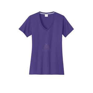 Camiseta de Mujer Nueva Moda 100% Algodón, Cuello en V, Manga Corta, Secado Rápido, Transpirable, con Serigrafía, Precio al por Mayor para Chicas - Product Image 4
