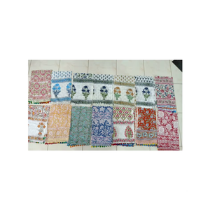 ผ้าคลุมไหล่ฤดูร้อนสุดหรูราคาดีที่สุดสำหรับผู้ใหญ่ ผ้าพันคอผ้าฝ้ายพิมพ์ลายบล็อก ดีไซน์ล่าสุด สำหรับงานปาร์ตี้ คลับ แฟชั่น - Product Image 1