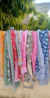 Paréo en coton imprimé à la main pour femme, couvre-maillot de plage, foulard de fête, motifs variés multicolores