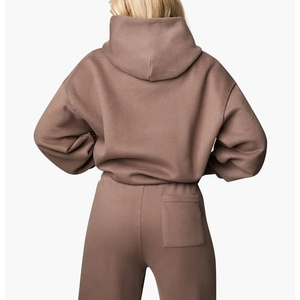 Conjunto Deportivo Informal con Capucha para Mujer, 2 Piezas, Diseño de Logotipo Personalizado, Transpirable y Ecológico, Novedad 2026 - Product Image 6