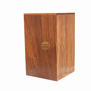 AYAANS Rosewood wooden Hand Carved Wooden Hot Selling cremation Urn Box for Adult Ashes Wholesale Cremation Urns (6X6X11)IN - Product Image 2