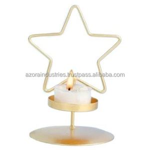 เชิงเทียนลวดโลหะรูปทรงกวางแบบคลาสสิกแบบสร้างสรรค์เชิงเทียนโลหะแบบเรียบง่ายสำหรับตกแต่งโต๊ะในห้องนั่งเล่นที่วางเทียนโลหะ - Product Image 6