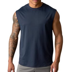 Custom Men Sleeveless Athletic Shirt Wholesale OEM ODM Gym Fitness Tank Quick Dry Workout Muscle <b>Top</b> Manufacturer - Product Image 3