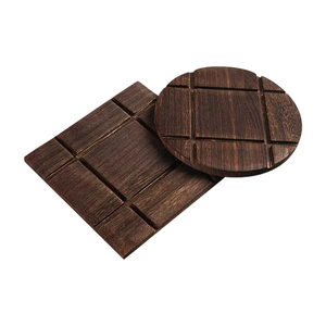 Dessous de plat décoratif en bois de forme différente en bois de dessous de plat rond en forme de carré produit de meilleure qualité - Product Image 1