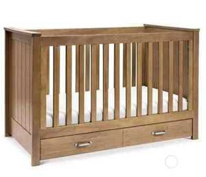 Cunas sencillas de madera, cunas de tamaño estándar, muebles infantiles. - Product Image 2