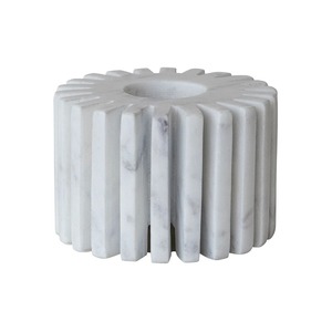 Porte-bougie décoratif artisanal en marbre naturel de luxe à 1 bras pour la table à manger et l'intérieur de la maison à prix avantageux - Product Image 1