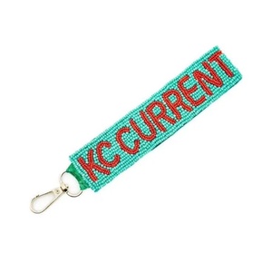 High-quality Special Gameday Handmade Fabric Beaded Adjustable Wristlet Keychain for White Colors <b>Name</b> Bag Charm Key Holders - Product Image 4