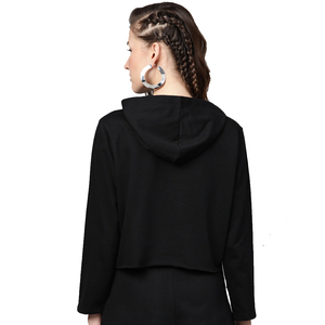 Sweat à capuche en polaire brossée douce offrant chaleur et confort pour les activités d'automne et d'hiver, idéal pour les tenues décontractées féminines - Product Image 5