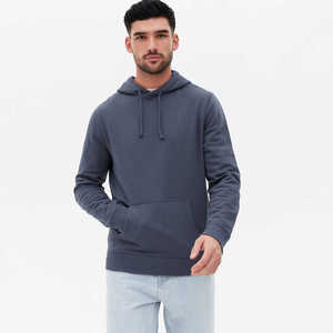 Vêtements d'hiver en promotion, impression personnalisée du logo sur le devant, sweat-shirt décontracté uni, séchage rapide, respirant, léger, pour homme, 350 g/m² - Product Image 4