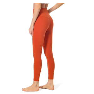 Leggings de compression respirants et antibactériens pour femmes, leggings de sport à taille haute avec poche, couleur unie, polyester, séchage rapide - Product Image 5
