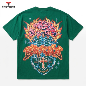 Camisetas de Hombre al por Mayor, Nuevo Diseño, Estilo Urbano, Manga Corta, Transpirables, de Alta Calidad, 100% Algodón Peinado - Product Image 2