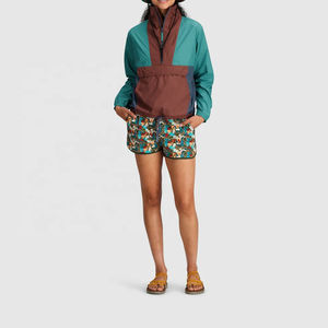 ผู้ผลิตเสื้อผ้ากีฬาสำหรับผู้หญิง แจ็คเก็ตกันลมแบบซิปสีตัดต่อ ราคาถูก รับผลิตตามแบบ ยังไม่มีรีวิว - Product Image 6