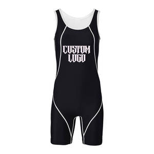 Conception OEM professionnelle Impression sublimée pour hommes Wrestling Gym Singlet Colorful Training Singlet - Product Image 4