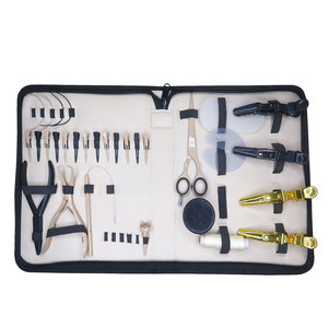 Professional Quality Tape in Hair <b>Extension</b> & <b>Micro</b> Links Hair <b>Extensions</b> Tools Kit Solid Color Custom Logo Hair <b>Extension</b> Tools - Product Image 6