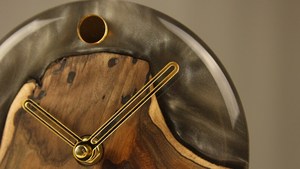 Personalized Wooden and Epoxy Resin <b>Desk</b> <b>Clock</b> Wood Table <b>Clock</b> for Nightstand Epoxy and Wood <b>Desk</b> <b>Clock</b> Handmade Home - Product Image 4