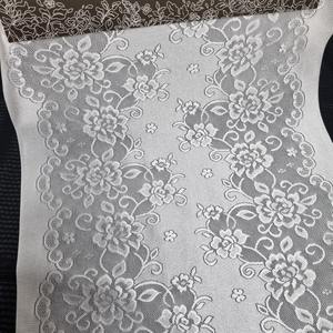 Tissu en dentelle extensible florale 34 cm en nylon et élasthanne, maille personnalisable, poids moyen, pour lingerie, robes de mode, doux et respirant - Product Image 2