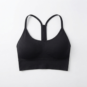 Charr Industries Women Plus Size Seamless Racerback Light Support Front Removable Pads Yoga Sports Bra Push-up Breathable - Product Image 4