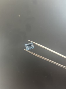 Aigue-marine bleue de laboratoire, spinelle octogonale taillée et facettée, pour la fabrication de bijoux, pierre précieuse synthétique certifiée. - Product Image 4