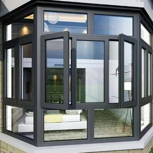 Fenêtre <span class=keywords><strong>coulissante</strong></span> en aluminium avec moustiquaire intégrée, fenêtre <span class=keywords><strong>coulissante</strong></span> d'angle sur mesure pour projets d'appartements et de villas - Product Image 1