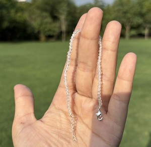 Premium Clear Quartz Crystal Bead <b>Bracelet</b> Handmade 925 Sterling <b>Silver</b> <b>Adjustable</b> Trendy Energy Stone Jewelry Gift Wholesale - Product Image 5