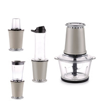 YIDA MHMF YD-2079 Blender MINI 300/600W 1.5L Mangkuk Pencacah Kaca + Botol Tritan 600ml Pisau Pencacah & Pencampur Baja Tahan Karat