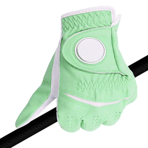 Guantes de Golf Unisex de Piel Personalizados con Impresión, Guantes de Piel de Cabra con Marcador de Bola Magnético Extraíble y Logotipo Personalizado - Product Image 1