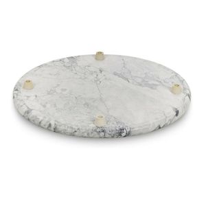 Eco-Friendly Marble <b>Rolling</b> <b>Pin</b> with Wooden Handles and Round Marble Pastry Board (4mm/5mm/10mm Thickness) - Product Image 3