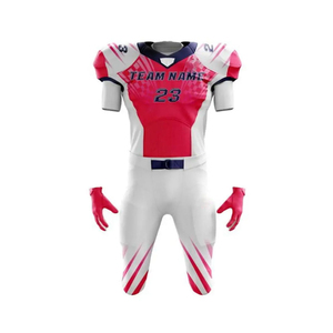 Uniformes de Fútbol Americano Impresos de Primera Calidad, Último Estilo Americano, Transpirables, 100% Poliéster, Ropa Deportiva de Manga Corta - Product Image 1
