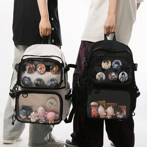 Wholesale Nylon <b>Student</b> <b>Backpack</b> with Air Cushion Belt Ergonomic Design Zipper Closure Lightweight Durable School Bag - Product Image 4