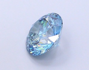 Diamant CVD créé en laboratoire, taille ronde, 1,51 carat, couleur bleu vif fantaisie, clarté SI1, polissage excellent, pierre brute de qualité supérieure pour bague - Product Image 3