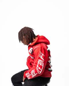Sweat à capuche zippé épais de haute qualité, délavé effet soleil, avec broderie personnalisée et impression appliquée, style streetwear automne - Product Image 4