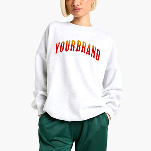 Sudadera con Capucha para Mujer, Moderna y a la Moda, Estilo Urbano, Estampado Frontal Personalizado, Felpa de Algodón Grueso, Antiencogimiento, Rosa Claro - Product Image 1