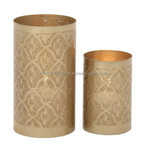 Bougeoir en métal lanterne pour fêtes intérieures et extérieures et décoration de mariage de la meilleure qualité Lot de 2 au meilleur prix - Product Image 4