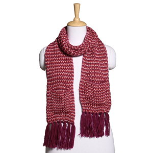 Vintage Look Unisex Knitted Scarf - Classic Retro Winter <b>Wrap</b> - Custom Logo Soft Crochet Warm <b>Neck</b> Wear - Product Image 4