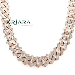 Men's 18K Gold Plated S925 Moissanite Statement Necklace Geometric Link <b>Chain</b> Hiphop Everyday Wear - Product Image 5