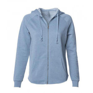 Sweat à capuche unisexe en molleton 100 % coton, à fermeture éclair intégrale, avec logo personnalisé brodé, manches classiques, imprimé, séchage rapide, vente en gros - Product Image 3