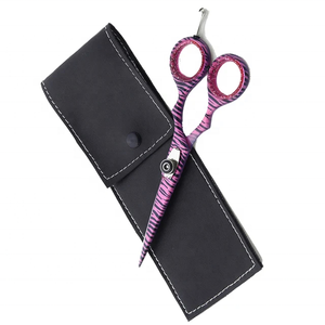 Ciseaux de coiffure professionnels Tegra Surgical en acier inoxydable pour droitiers, 28 dents, manche moyen en caoutchouc - Product Image 2