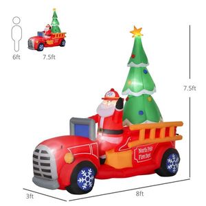 Decorazioni Natalizie Gonfiabili da Esterno per Giardino, Gonfiabili Festivi di Natale per Arredamento Domestico Premium - Product Image 4