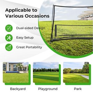 Rete da Rimbalzo Portatile 2-in-1 per Allenamento Calcio con Borsa per il Trasporto - Product Image 4