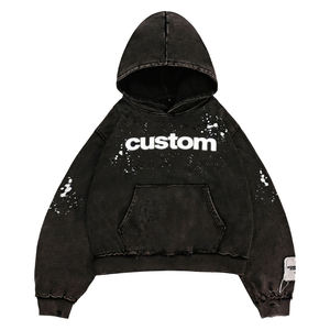 Hoodie personnalisé, streetwear, surdimensionné pour hommes, style urbain moderne, fournisseur pour commandes en gros - Product Image 1