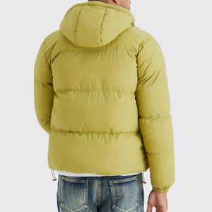 Men's Winter Stand Collar <b>Waterproof</b> Puffer <b>Jacket</b> with PolyesterCotton <b>Padding</b> Casual Bomber Outwear for 2025 - Product Image 3
