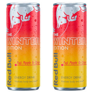Red Bull Édition Hiver Sans Sucre Pomme Fuji Gingembre 24x250ml Canettes Direct Usine 0g Matière Grasse 0g Protéines Pour une Énergie Faible en Calories - Product Image 5