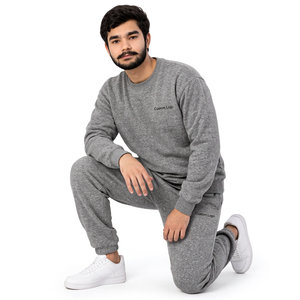 Survêtements en coton mélangé à étiquette privée avec poignets en tricot côtelé pour les détaillants de vêtements américains - Product Image 2