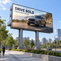 Layar LED Luar Ruangan IP65 P4.81 Kontras Tinggi, Layar Iklan Tetap, Video Wall Tanpa Sambungan, Solusi Grosir untuk Proyek DOOH