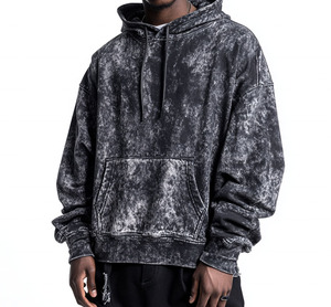 Sudadera con Capucha Oversize de Algodón 100% de Felpa, Estilo Casual Urbano, con Efecto Ácido, de Gran Gramaje, para Hombre - Tendencia Actual - Product Image 6