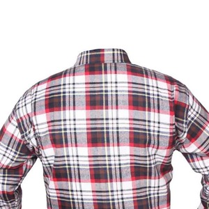 Chemise en flanelle à carreaux respirante 100 % coton pour homme, coupe oversize, manches longues, double poche, toucher doux, formelle, printemps - Product Image 4