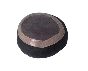 Human Hair Mono Base Toupee Bonnet <b>Wig</b> for <b>Men</b> with Bangladesh Hair Patches and Taz Hair - Product Image 2