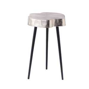 Top Choice Modern <b>Gold</b> Top Tripod Side <b>Table</b> 12x18.5 Inches Contemporary Living Room Furniture - Product Image 4