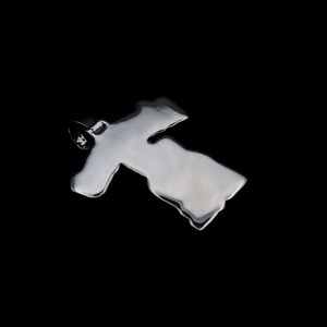 Luxury VVS Mossanite Diamond <b>Pendant</b> Iced Out Hiphop Jewelry Two Tone <b>Initial</b> Letter 925 Sliver Hiphop Custom Moissanite <b>Pendant</b> - Product Image 5