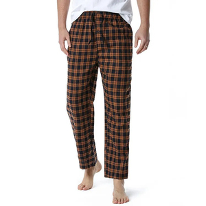 <b>Men's</b> Lightweight Breathable Eco-Friendly Casual Winter <b>Flannel</b> Pants Canvas Material Featuring Soft Fabric <b>Pajama</b> - Product Image 4